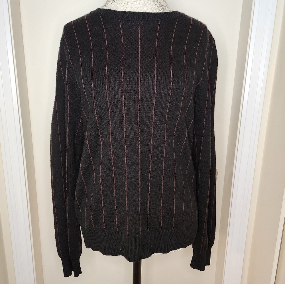 Vintage Pinstripe Knit Sweater
